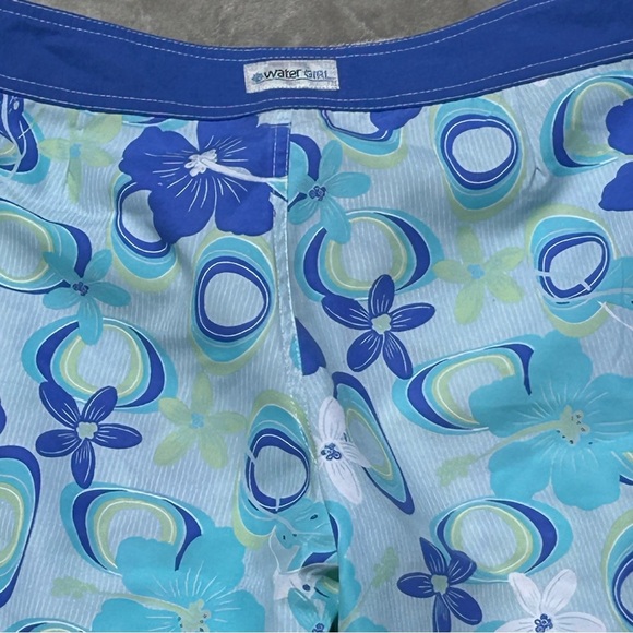 Patagonia Women’s Blue Floral Swim Capri Surf Board Pants Tropical Hawaiian 6 - Picture 5 of 7